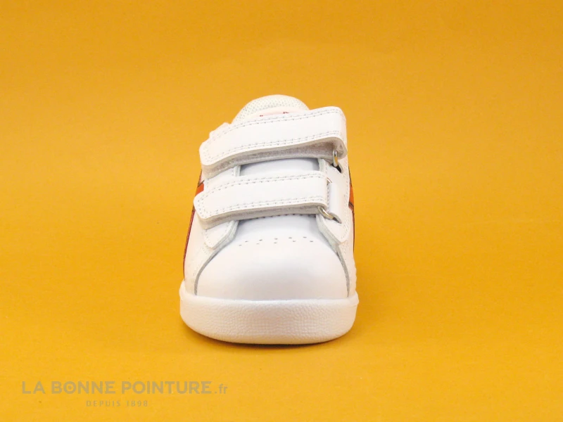 Diadora GAME P PS White Aurora Red - Basket Bleu Blanc Rouge - 2 Velcros 4 Diadora GAME P PS White Aurora Red - Basket Bleu Blanc Rouge - 2 Velcros – Image 2