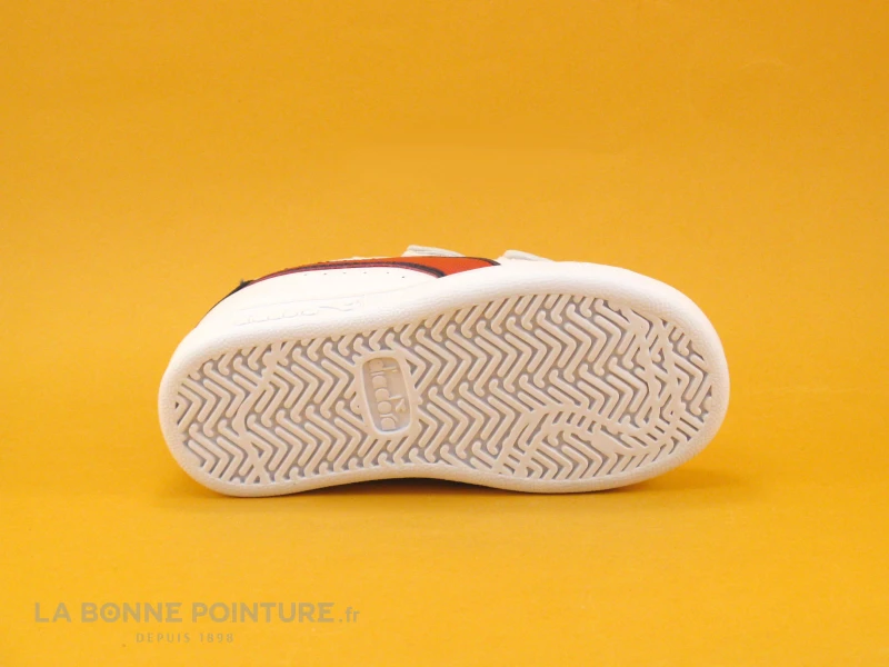 Diadora GAME P PS White Aurora Red - Basket Bleu Blanc Rouge - 2 Velcros 9 Diadora GAME P PS White Aurora Red - Basket Bleu Blanc Rouge - 2 Velcros – Image 7