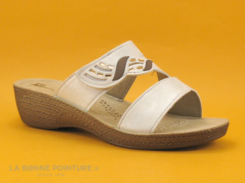 Morans MAPEAU Blanc - Mule Talon Compense - Bride Velcro 3 Morans MAPEAU Blanc - Mule Talon Compense - Bride Velcro