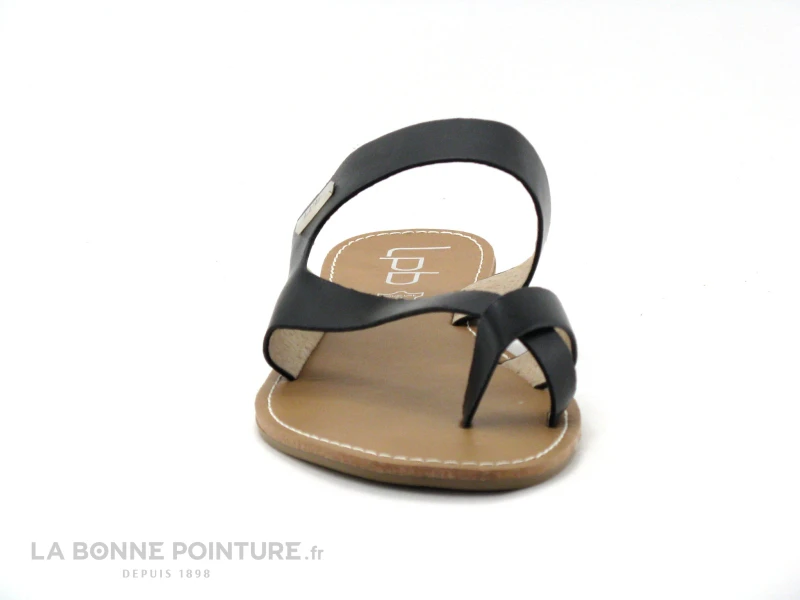 LPB ASHA Noir Metal - Tong Plate Femme 4 LPB ASHA Noir Metal - Tong Plate Femme – Image 2