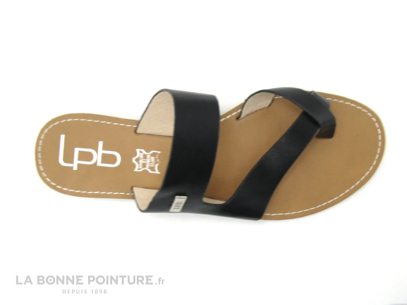 LPB ASHA Noir Metal - Tong Plate Femme 7 LPB ASHA Noir Metal - Tong Plate Femme – Image 5